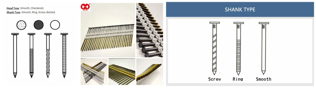 Latest Price 3.1*83mm Galvanized Plastic Strip Collated Pneumatic Gun Nails.