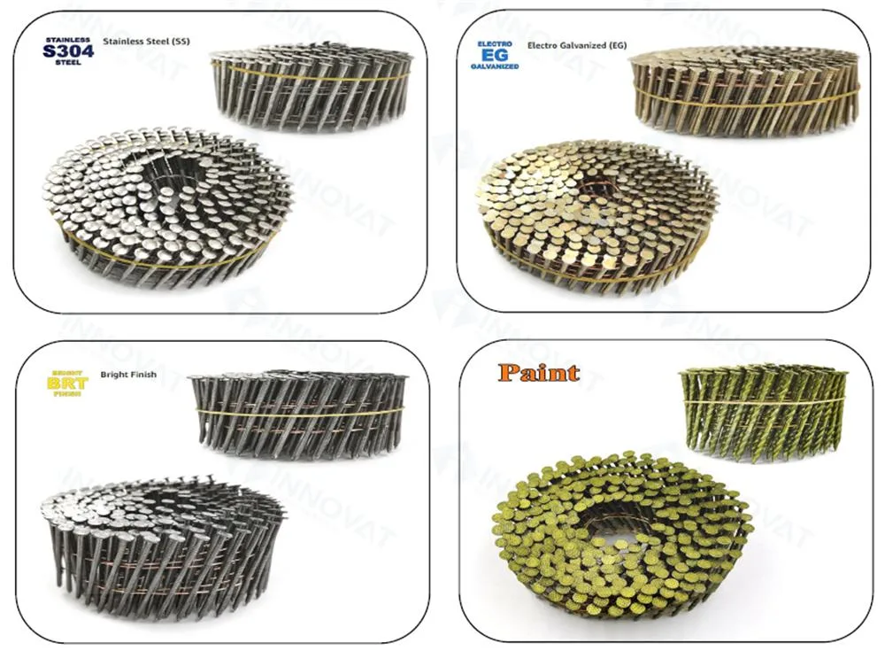 Ring Shank Coil Roofing Nail/ Coil Nail/Stainless Nail Coils